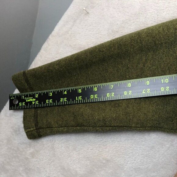 Columbia Men Jacket Large Pullover Sherpa Lined Cozy Green 1/4 Zip Fleece Casual - Picture 6 of 12